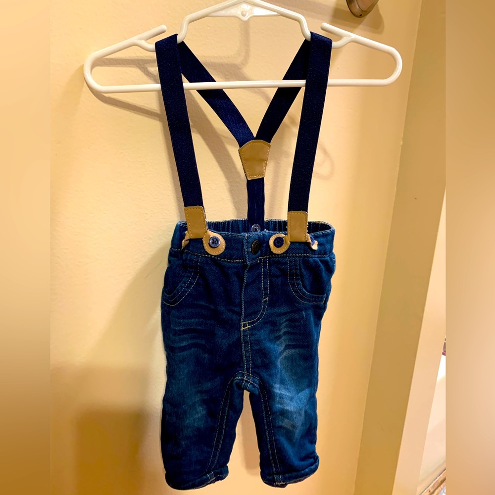 Cat & Jack Infant Boys Pants with Suspenders